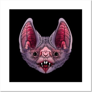 Vampire bat face Posters and Art